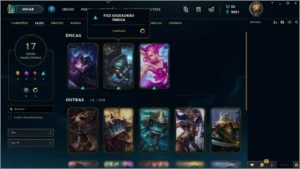 conta Platina 1 63 champ - League of Legends LOL