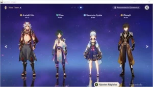 ⭐ITTO c2 , Xiao, Ayaka, Zhong li, Gorou c5, Qiqi ⭐AR 46 - Genshin Impact