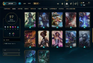 Conta mestre com 85 Champs e 27 Skins (226 PDLS) - League of Legends LOL