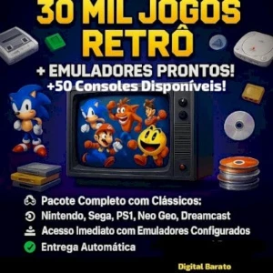 🔥 30 Mil Jogos Retrô – A Maior Coleção Em Um Só Lugar! 🔥