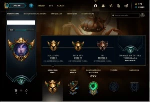 CONTA OURO 1 COM TODOS OS CHAMPS E +160 SKINS - League of Legends LOL