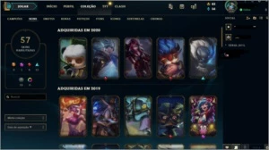 CONTA LOL 57 SKINS 110 CHAMPIONS - League of Legends