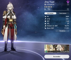 Conta AR 60 com Kafka,Jing Yuan + Cone, Gepard, Welt e Clara - Outros