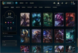 Conta prata 3 com 37 skins e 71 champs - League of Legends LOL