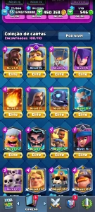 Conta Clash royale 7 carta nível elite