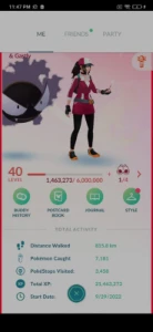 CONTA NÍVEL 40 132-Shiny 66-4* 174-3* - Pokemon GO