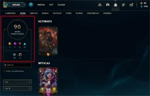 CONTA NO LOL A VENDA (MMR DIAMANTE 1) - League of Legends