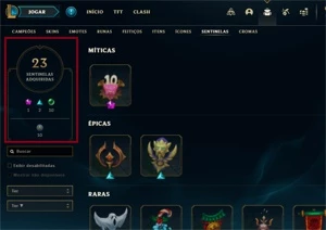 CONTA NO LOL A VENDA (MMR DIAMANTE 1) - League of Legends