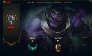 Conta PLATINA 2 LOL - League of Legends