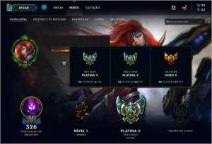 CONTA PLATINA -  71 SKINS - League of Legends LOL