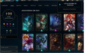 Conta Plat LvL 446 com 182 Skins - League of Legends LOL
