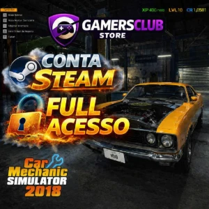 🚗🔧 Conta Steam Com Car Mechanic Simulator 2018 🔥