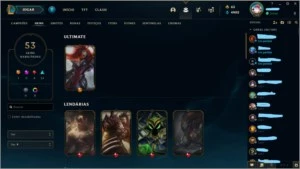 vendo conta de lol, era platina 2 na ultima season - League of Legends