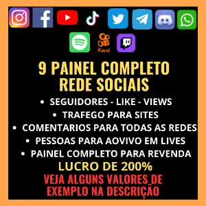 Seguidores Instagram rede sociais - painel completo revenda - Redes Sociais