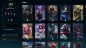 Conta Lv 231 Ouro 4 188 skin 5 Skin prestigio - League of Legends LOL