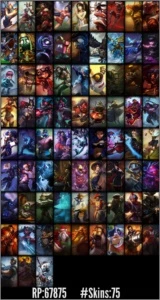 Conta no LOL 128 Champs 246 Skins - League of Legends