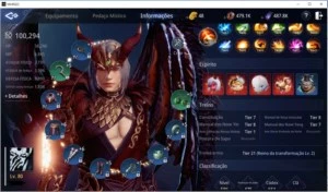 Conta mir4 lvl 80, 100k power