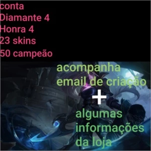 Conta Diamante 4 - League of Legends LOL