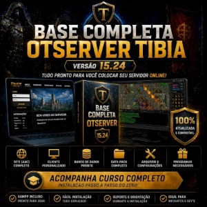 Base Tibia Otserver Global 15.24 Com Site e Cliente Completa