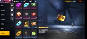 Conta de free fire com coisas raras