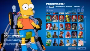 Conta Fortnite | 78 Skins | Bart Simpson | Entrega automátic