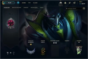 Conta League of Legends MMR Diamante LOL
