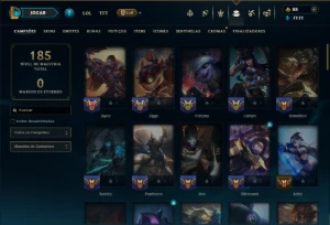 Platina 3 com 75 Champs e 19 Skins - League of Legends LOL