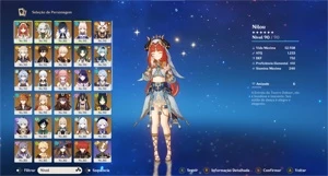 genshin AR60 todos personagens menos a klee mais de 20 armas - Genshin Impact