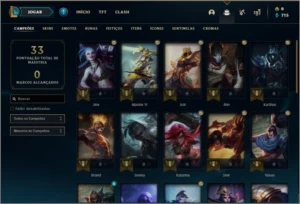 Conta ouro 2 baratinha com 1 skin e 32 champs - League of Legends LOL