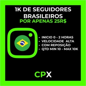 [PROMOÇÃO] 1K DE SEGUIDORES BRASILEIROS POR APENAS R$ 25 - Redes Sociais