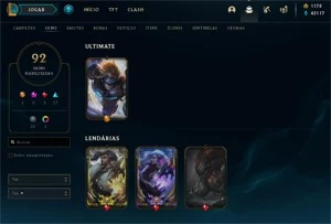 Conta League Of Legends - Season 4 - 92+ skins LOL