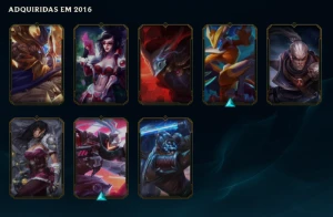 [SMURF&SKIN] Conta League of Legends 8 skins - Level 30