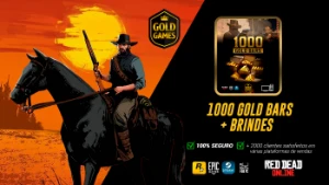 1000 Gold Bars Para Red Dead Online (Para PC) + Brindes