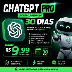 🔥 Chatgpt Pro 30 Dias Por Apenas R$ 9,99 | Acesso Rápido