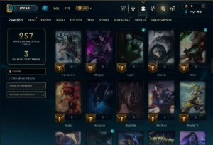 Esmeralda 3 com 80 Champs e 52 Skins ( JG / TOP / MID ) - League of Legends LOL
