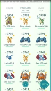Conta lvl 40, Instinct - Pokémon