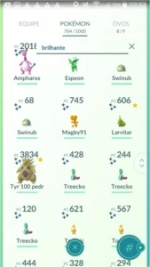 Conta lvl 40, Instinct - Pokémon