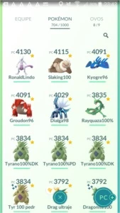 Conta lvl 40, Instinct - Pokémon