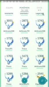 Conta lvl 40, Instinct - Pokémon
