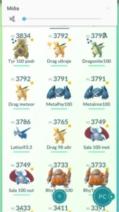 Conta lvl 40, Instinct - Pokémon