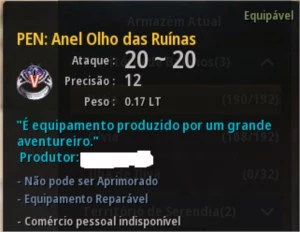 Olho Galizera - Black Desert