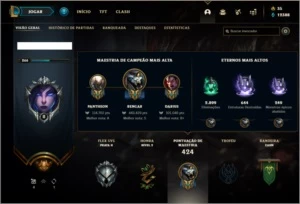 Conta prata 1 com 125 champs e 171 skins (VEM COM DADOS) - League of Legends LOL