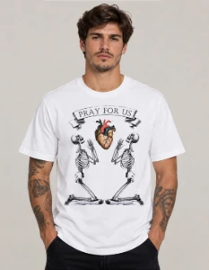 Camiseta Branca Pray