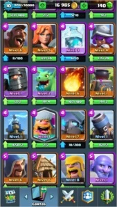 Royale - Conta Nível 10/ 5 Lendárias/ Arena 09 - Clash Royale