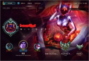 Vendo conta ( Platina 5 ) já com borda! 25 heróis - League of Legends LOL