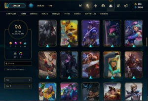 Conta bronze 2 com 120 Champs e 96 Skins + 2 Prestigios - League of Legends LOL