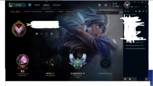 CONTA DIAMANTE IV LOL - League of Legends