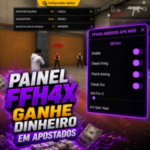 Painel Ffh4x Android - Vip 100% Hs Free Fire
