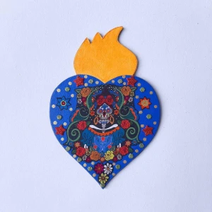 Enfeite de Parede Catrina Azul - Artesanato e Personalizados
