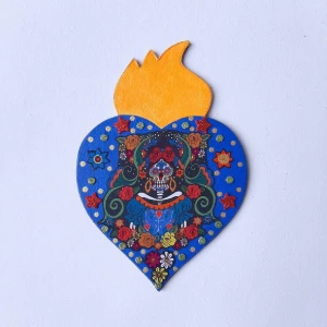 Enfeite de Parede Catrina Azul - Artesanato e Personalizados